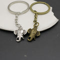 Zinc Alloy Minimalist Elephant Keychain Bag Charm Gift Key Ring view 3