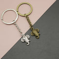 Zinc Alloy Minimalist Elephant Keychain Bag Charm Gift Key Ring view 1