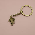 Zinc Alloy Minimalist Elephant Keychain Bag Charm Gift Key Ring view 6