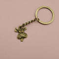 Zinc Alloy Simple Cow Head Keychain Bag Charm Gift view 6