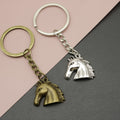 Metal Horse Head Keychain Bag Charm view 1