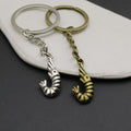 Metal Simple Shrimp Keychain Novelty Key Ring Bag Charm view 3