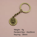 Zinc Alloy Lion Keychain For Bag Charm Gift view 2