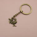 Zinc Alloy Dragonfly Keychain Bag Charm Gift view 6