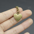 Zinc Alloy Engraved 3D Heart Keychain Romantic Gift view 3