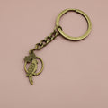 Zinc Alloy Double Sided Parrot Keychain Bag Charm Gift view 6