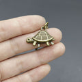 Metal Turtle Keychain Bag Charm Gift – Antique Copper view 4