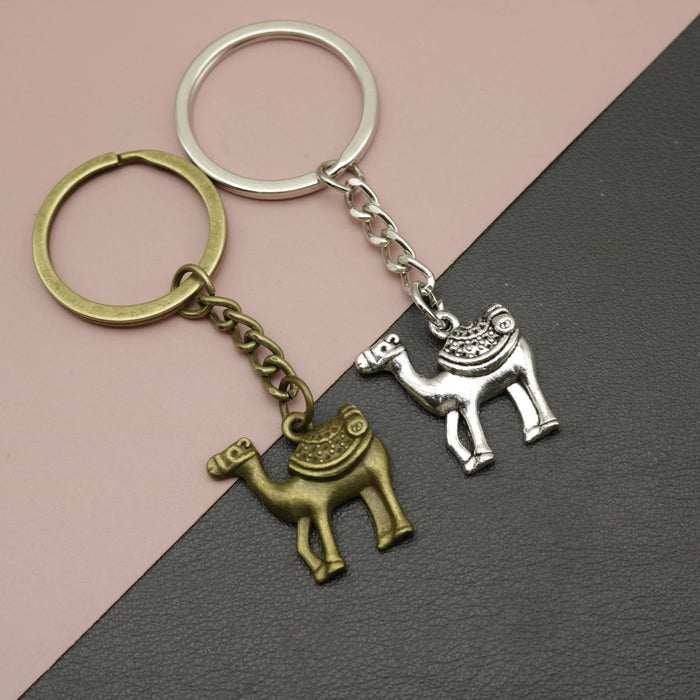 Zinc Alloy Minimal Camel Pendant Keychain Bag Charm Gift