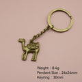 Zinc Alloy Minimal Camel Pendant Keychain Bag Charm Gift view 2