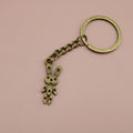 Zinc Alloy Minimalist Rabbit Keychain For Bag Charm Gift view 6