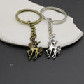 Zinc Alloy Minimalist Horse Keychain Bag Charm Gift – Antique Copper view 3