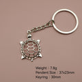 Metal Simple Turtle Keychain For Bag Charm Key Ring view 2