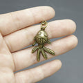 Zinc Alloy Simple Goldfish Keychain Bag Charm Gift view 3