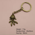 Zinc Alloy Simple Goldfish Keychain Bag Charm Gift view 2