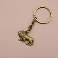 Metal Lion Keychain Key Ring Bag Charm Gift view 6