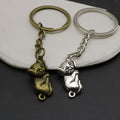 Metal Cat Shape Keychain Bag Charm Gift view 3