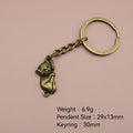 Metal Cat Shape Keychain Bag Charm Gift view 2