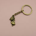 Metal Cat Shape Keychain Bag Charm Gift view 6