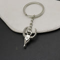 Metal Bull Head Keychain Bag Charm Gift for Men view 3