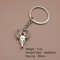 Metal Bull Head Keychain Bag Charm Gift for Men view 2