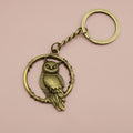 Metal Owl Keychain Bag Charm – Antique Copper view 6