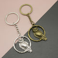Metal Owl Keychain Bag Charm – Antique Copper view 1