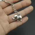 Metal Simple Elephant Keychain Bag Charm Key Ring view 3