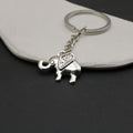 Metal Simple Elephant Keychain Bag Charm Key Ring view 4