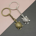 Zinc Alloy Minimalist Turtle Keychain Bag Charm Gift – Antique Copper view 1