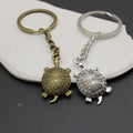 Zinc Alloy Minimalist Turtle Keychain Bag Charm Gift – Antique Copper view 3