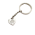 Metal Dog Paw Cat Paw Print Keychain Bag Charm view 5