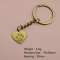 Metal Dog Paw Cat Paw Print Keychain Bag Charm view 2