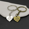 Metal Dog Paw Cat Paw Print Keychain Bag Charm view 4