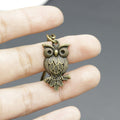 Metal Simple Owl Keychain Cute Bag Charm Gift view 4