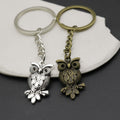Metal Simple Owl Keychain Cute Bag Charm Gift view 3