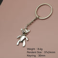 Metal Simple Bear Shape Keychain Bag Charm view 2