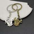 Metal Bull Head Keychain For Car Key Ring Gift view 3