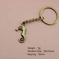 Zinc Alloy Seahorse Keychain For Bag Charm Gift view 2