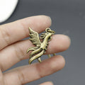 Alloy Phoenix Keychain Bag Charm view 4