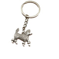 Zinc Alloy Minimalist Poodle Dog Keychain Bag Charm Gift view 5