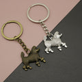Zinc Alloy Minimalist Poodle Dog Keychain Bag Charm Gift view 1
