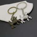 Zinc Alloy Minimalist Poodle Dog Keychain Bag Charm Gift view 4
