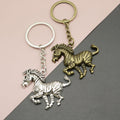 Metal Horse Shape Keychain Bag Charm Key Ring view 1
