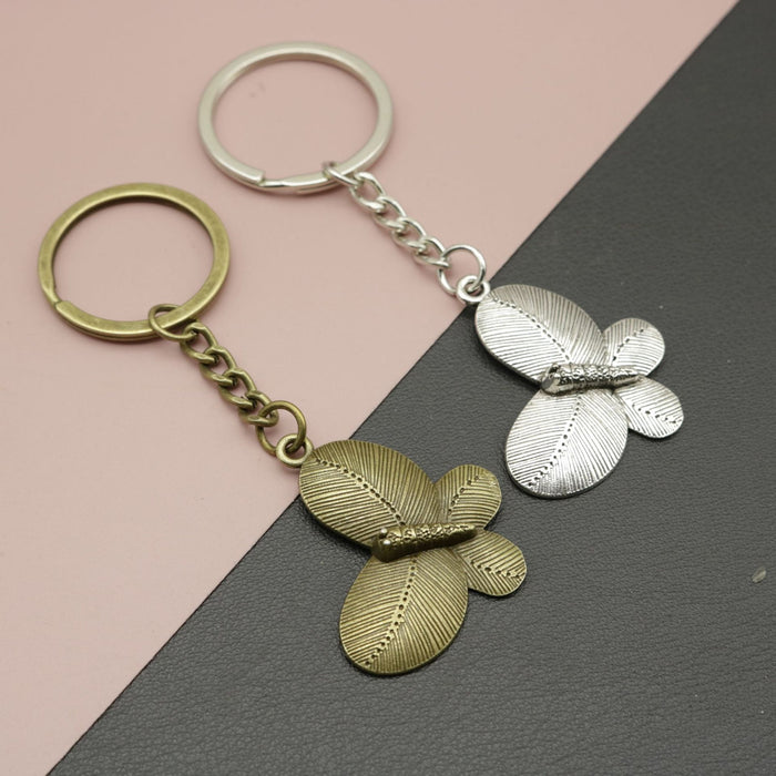 Metal Butterfly Keychain Bag Charm Gift