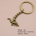 Zinc Alloy Dinosaur Keychain for Bag Charm Gift view 2
