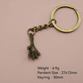 Zinc Alloy Eagle Claw Dragonfly Keychain Bag Charm Gift view 2