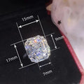 Square Sugar Palace Style Princess Ring, European Fashion Engagement Jewelry For Women view 4