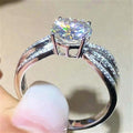 European American Luxury Round Ring For Women Oversized Starry Swing Arm Index Finger Jewelry view 4