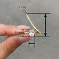 Adjustable Four Prong Couple Wedding Ring, Exaggerated Long Bridal Ceremony Jewelry view 5