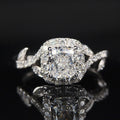 Princess Square Cut Zircon Inlaid Ring For Women, Fashion Engagement And Proposal Jewelry view 1